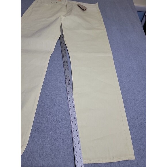 Levis Mens 501 Jeans 40x34 Straight Yellow Button Fly Yellow High Shrink Rigid - Picture 3 of 16